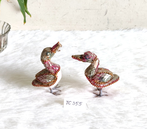 Figura anatra terracotta - in,