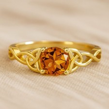 Anello donna filigrana citrino