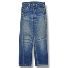 Jeans vintage anni 50 Wrangler blu campana sanforizzato scamosciato denim invecchiato USA