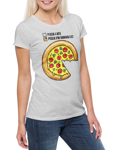 Shirt donna pizza diagram - t-shirt,