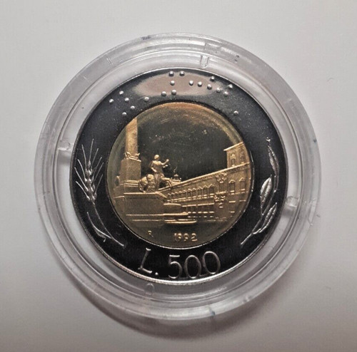 500 lire bimetalliche 1992 - lire,