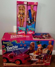 Set Barbie & Ken Tropical Splash 1994 con set barbecue Tropical Splash NON APERTO