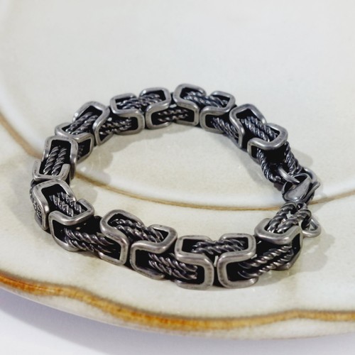 Bracciale uomo catena acciaio - uomo,