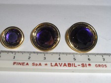 BOTTONE GIOIELLO STRASS VIOLA