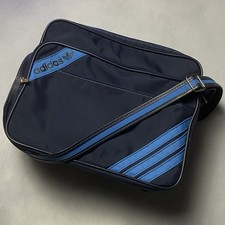 Borsa a tracolla adidas 42401 blu navy logo trifoglio West Germany 80s borsa ...