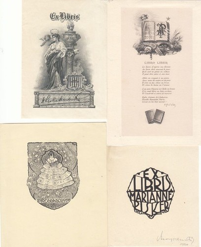 Exlibris bookplate fundus - exlibris,