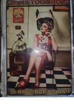 Insegna vintage donna salone