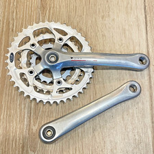 Bracci tripli pedivella Sugino XD2 175mm 42/32/22t Girvin ProFlex bici mtb vintage