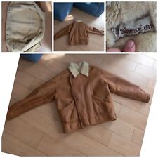 Vintage Usato Giaccone Giacca Original Shearing Montone 52 (leggere descrizione)