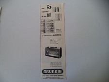 advertising Pubblicità 1956 REGISTRATORI DI TONO RADIO GRUNDIG HI-FI