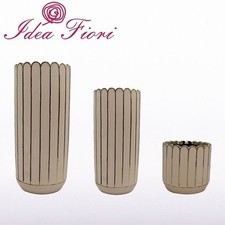 Vaso in Ceramica Rosa e Oro EDG