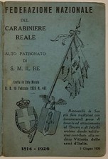 VENTENNIO FERRARA LEGIONE CARABINIERI REALI D’ITALIA TESSERA A.VIII° 1930