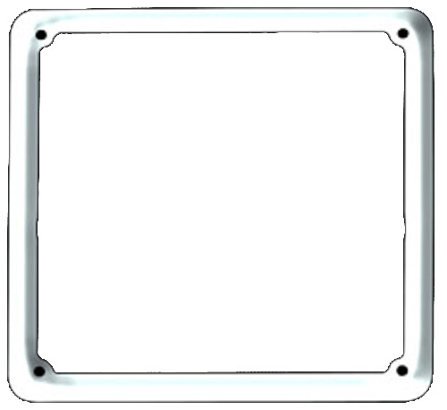Cornice targa 17x17 cromata - 17x17,