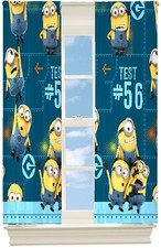 Tenda per finestra oscurante camera 42"x63" 2 pannelli nuova Minions spregevole per bambini