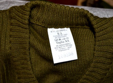 Maglia Maglione Scollo a V  Originale Esercito Italiano Mai Indossata GR