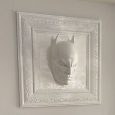 BATMAN WHITE FACE - QUADRO VOLTO 3D - FUMETTI POP ART - 40cmx40cm - ARREDO CASA