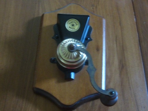 Caffettiera vintage legno e - in,