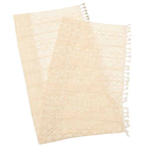 Tenda corta all'uncinetto