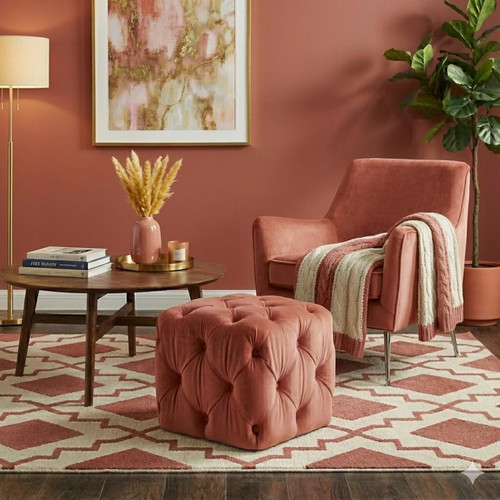 Velvet pouf square - velvet,
