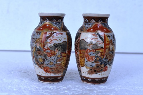 Antico coppia piccolo meiji - di,