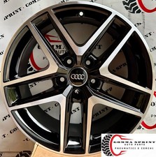 4 CERCHI IN LEGA ORIGINALI RAGGIO 17 AUDI A4 NERO LUCIDO DIAMANTATO