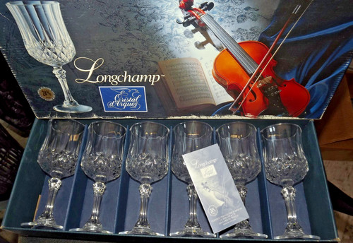 Verres pied cristal - 6,