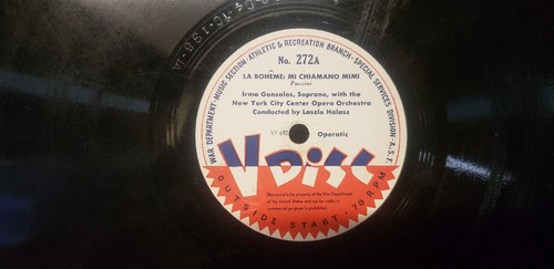 Rpm disc 272a - 78, v-disc