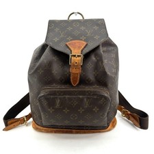 Zaino Louis Vuitton Montsouris GM Monogram Tela M51135 Autentico