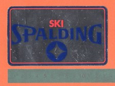 Adesivo Vintage Sticker Autocollant Aufkleber Ski Sci SPALDING Original