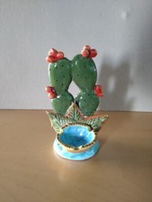 Posacenere artistico in ceramica fichi d'india