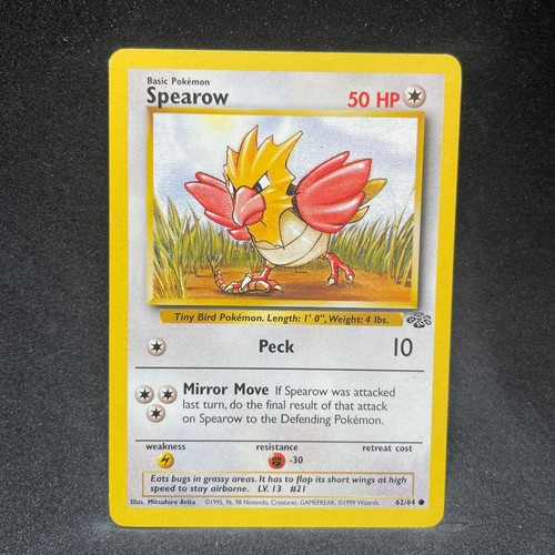 Spearow jungle pokemon - 62/64,