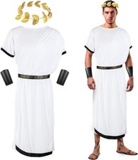 4 Pezzi Costume Uomo Toga