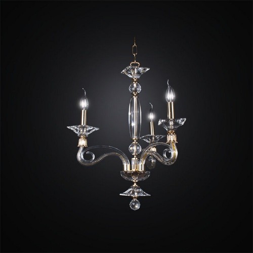 Lampadario cristallo oro - cristallo,