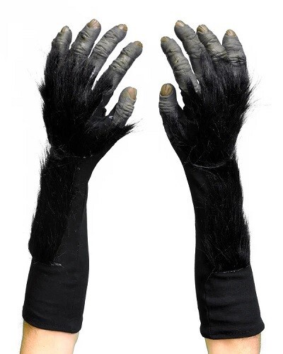 Guanti gorilla scimmia nera - guanti,