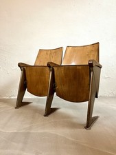 Coppia Di Sedie Da Cinema Anni 50 Mod LV4 Design Gastone Rinaldi