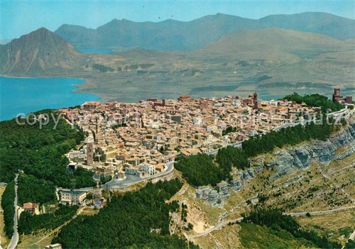 Erice panorama dall aereo - erice,