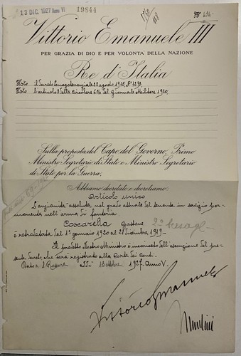 Regno italia 1927 - d’italia,