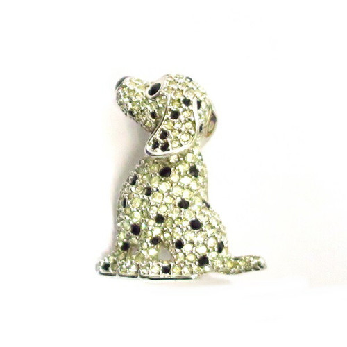 Spilla cane swarovski motivo - cane,