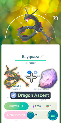Shiny rayquaza dragon ascent - +,