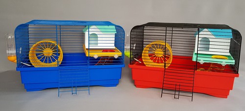 Gabbia criceto con tubi casa