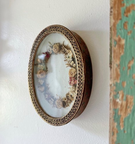 C1850 miniatura fiori secchi - c1850,