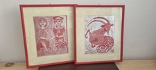 2 antichi quadretti etnici con