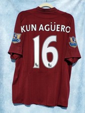 MAGLIA SHIRT UMBRO MANCHESTER CITY 2012-13 KUN AGÜERO 16 AWAY L ORIGINAL VINTAGE