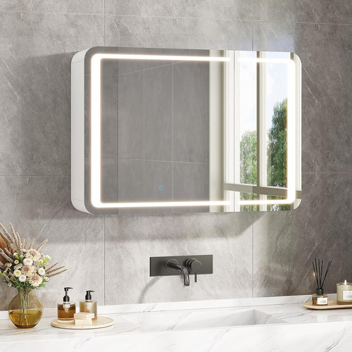Specchio bagno con luce led - con,