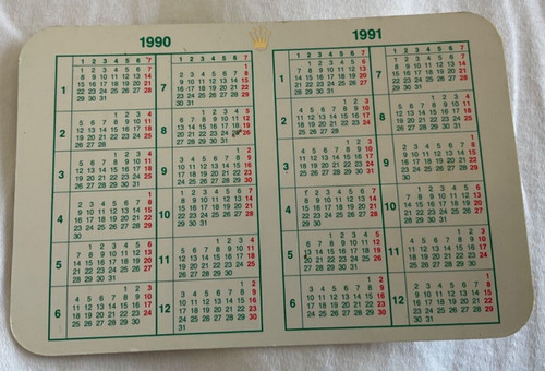 Rolex calendario 1990 1991 - calendario, per