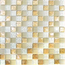 Mosaico in vetro champagne
