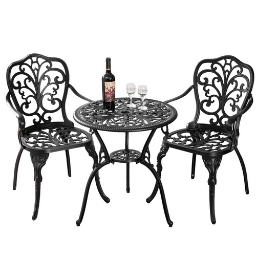 Black piece patio bistro - bistro, set