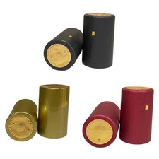 100 pezzi di tappi per bottiglie di vino in PVC, capsule termoretraibili per