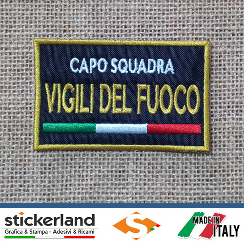 Toppe patch ricamate vigili - toppe,