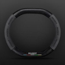 Coprivolante 15" fibra di carbonio + pelle PU X1 per PEUGEOT 2008 3008 307 308